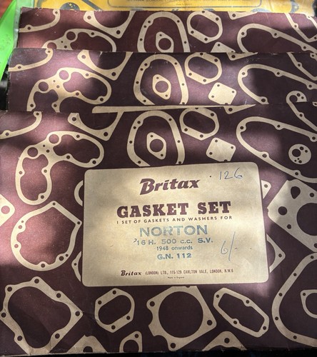 Vintage norton gasket sets - norton,