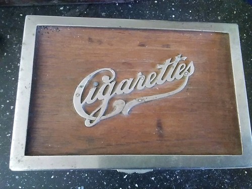 Vintage cigarette box - cigarette,