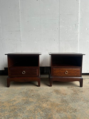 Pair stag bedside chests - pair,