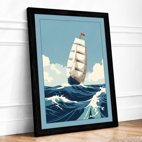 Sailing through seas vintage - seas,