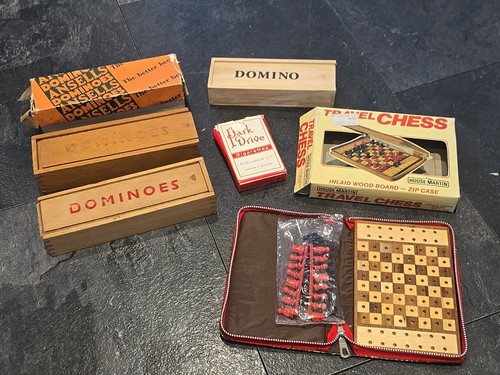 Vintage dominoes and playing - vintage,