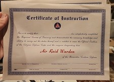 Vintage Air Raid Warden