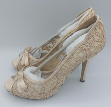 CASANDRA WOMENS PEEP TOE GOLD