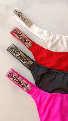 Shine thong knickers - thong/knickers/💓, 🤍