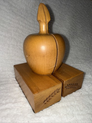 Vintage carved apple - vintage, wheat