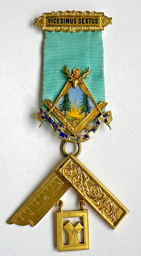 Masonic past master jewel - masonic,