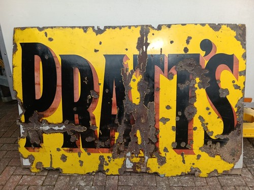 Original enamel sign - enamel,