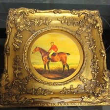 Antique Equestrian Horse Picture 1700s