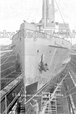 Tcc-88 S.S. Ben-my-Chree, Dry Dock, Barrow-in-Furness, Lancashire. Photo