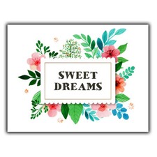 SWEET DREAMS METAL WALL PLAQUE