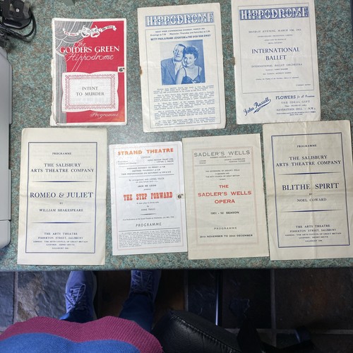1950s theatre programmes - 7x,