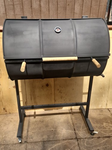 Large oil drum charcoal bbq - large,