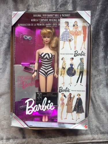 Mattel 1959 barbie doll 35th - mattel,