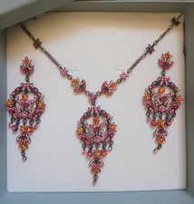 Vintage rhinestone necklace - rhinestone,