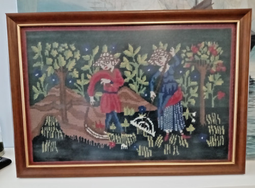 Vintage framed wool - vintage,