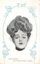 POSTCARD  GLAMOUR  A  GIBSON