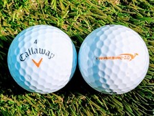 24 x CALLAWAY WARBIRD WHITE GOLF BALLS PEARL/A GRADE, FREE POSTAGE