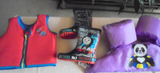 CHILDREN'S SPEEDO SWIMMING VEST/JACKET+A SET OF SWIMMING ARM BANDS +PAIR WELLIES