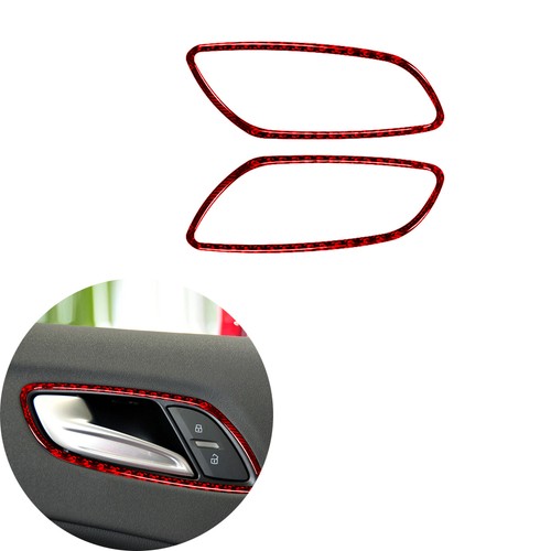 2pcs red carbon fiber door - carbon,