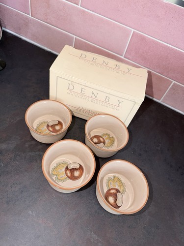 Vintage denby conker ramekins - vintage,