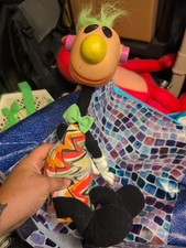 Vintage ERTL 1994 Jibba Jabba Jibber Jabber Green Mohawk Noisy Toy Doll 15"