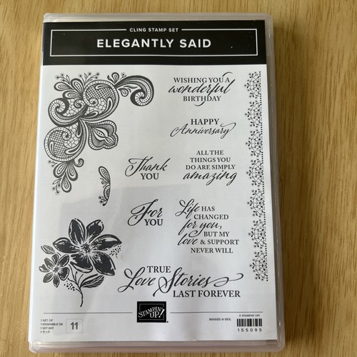 Stampin elegantly said - elegantly,