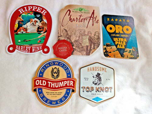 Beer pump badges - -,