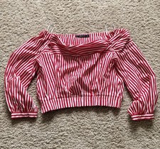 Crop Top Off The Shoulder Zara