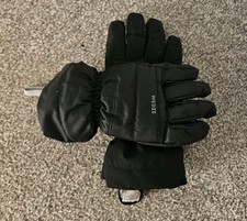WEDZE BLACK UNISEX ADULT SKI/SNOWBOARDING GLOVES