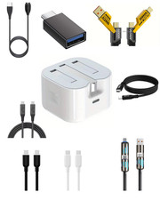 20W PD USB-C Wall Charger Fast Charging Folding/Foldable Plug Adapter + BUNDLES