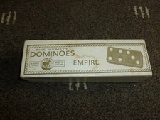Imperial Dominoes - complete 1960s set of 28 Crystalate tiles