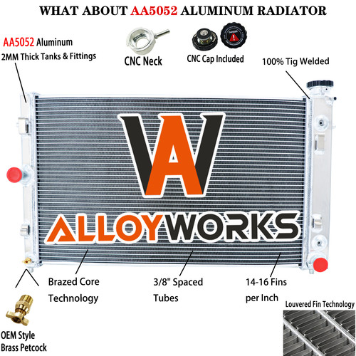 Row radiator for 2005 - row, 2006