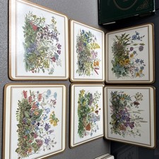Pimpernel Meadow Flowers Placemats Set of 6 Place Mat boxed National Trust 