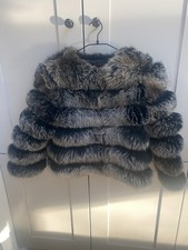 Frosted Black Silver Fox Fur
