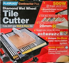 Plasplugs Contractor Plus Diamond Wet Wheel Tile Cutter 500w