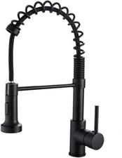 Black Kitchen Sink Mixer Taps Pull Down Spray Swivel Kitchen Taps Single Handle