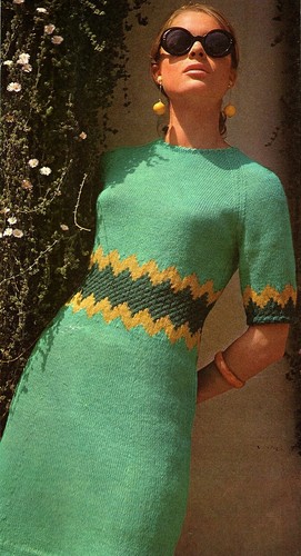 Ladies dress knitting - , pattern