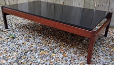 MCM Guy Rogers Rectangular Coffee Table Afromosia Black Laminate Coffee Table