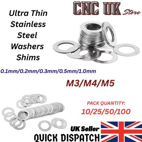 Ultra thin washers - m3,
