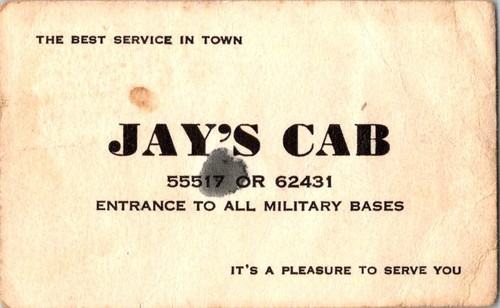 Vintage jay cab - jay's, to