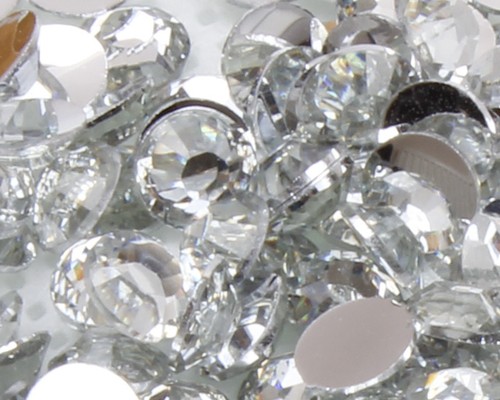 Clear crystal flat back nail - clear,