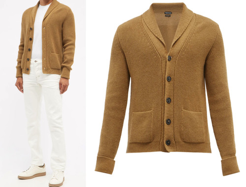 Tom ford shawl collar ribbed - shawl-collar,