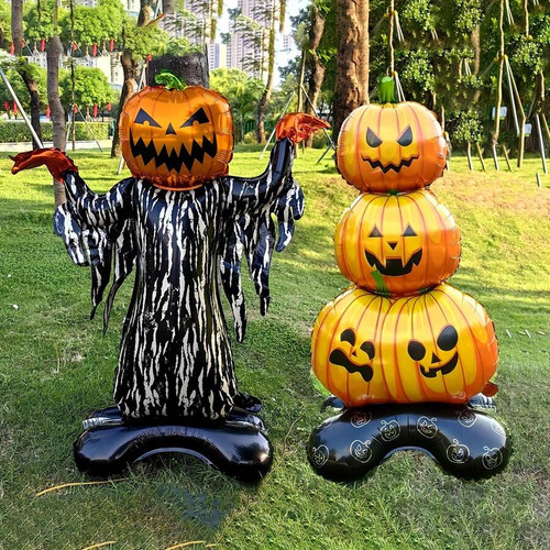 46in halloween pumpkin monster - pumpkin,