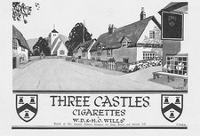 THREE CASTLES CIGARETTES Vintage Advertisement 1929 #1
