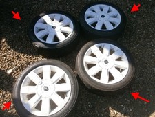 2005 Renault Clio Sport RS 182 Cup 16"  Alloy Wheel GENUINE wheels x4 set