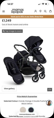 Icandy peach chassis black - icandy,