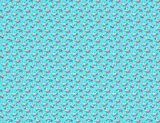 Dolls House Wallpaper Self Adhesive Matte Modern Duck Egg Blue Floral 1:12 A4