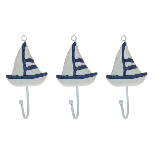 3pc wooden sailing yacht - wooden, wall