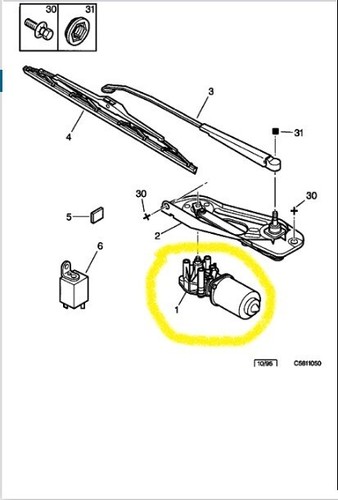 Citroen front wiper motor - citroen,