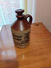 HARVEST SCRUMPY S.INNCH&SON DEVON STONEWARE CIDER JUG /FLAGON 